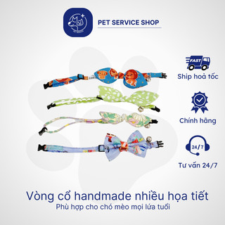 Vòng cổ handmade cho thú cưng size S PETSERVICE.