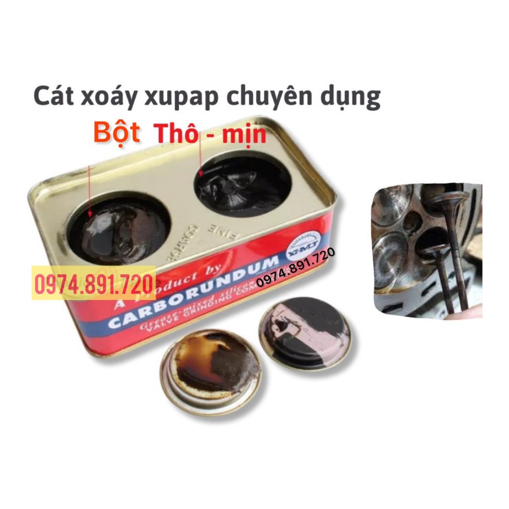 Cát xoáy xupap, bột rà nấm (su pắp) chuyên nghiệp - 2 ngăn mịn + thô🌟[ HÀNG CHÍNH HÃNG ]