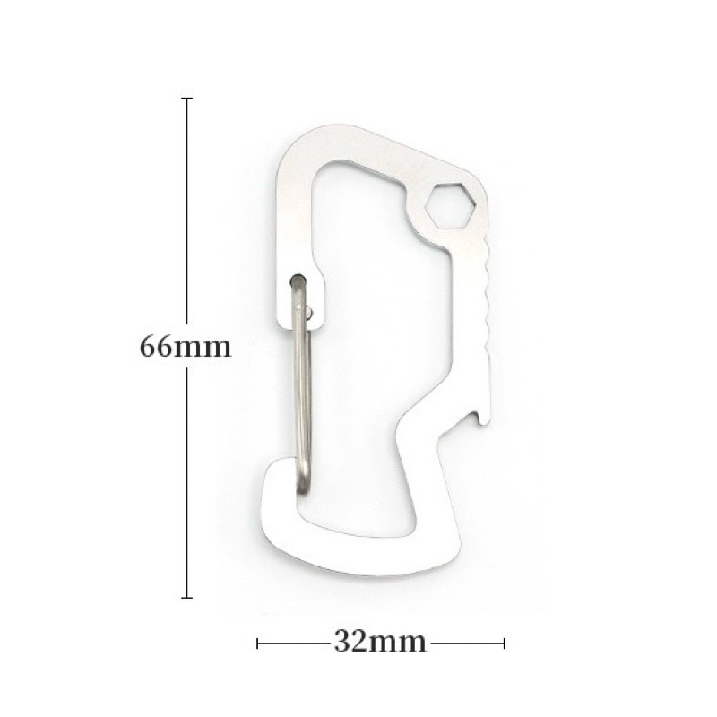 Móc khoá đa năng carabiner keychain V2 phong cách streetwear, workwear, basic Brokeboiz