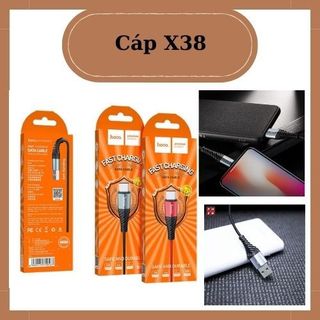 Cáp Sạc💎Sạc Nhanh + Chống Gãy 💎 Dây Sạc Chính Hãng Hoco X38 - BH 12 Tháng Max 5V-2.4A