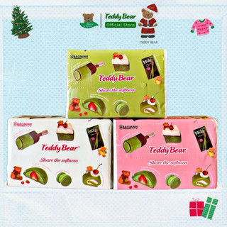 Giấy ăn lụa TEDDY BEAR GREEN TEA  mềm mịn 360T 3 Lớp chất lụa mịn dai combo trải nghiệm sản phẩm cùng quà tặng