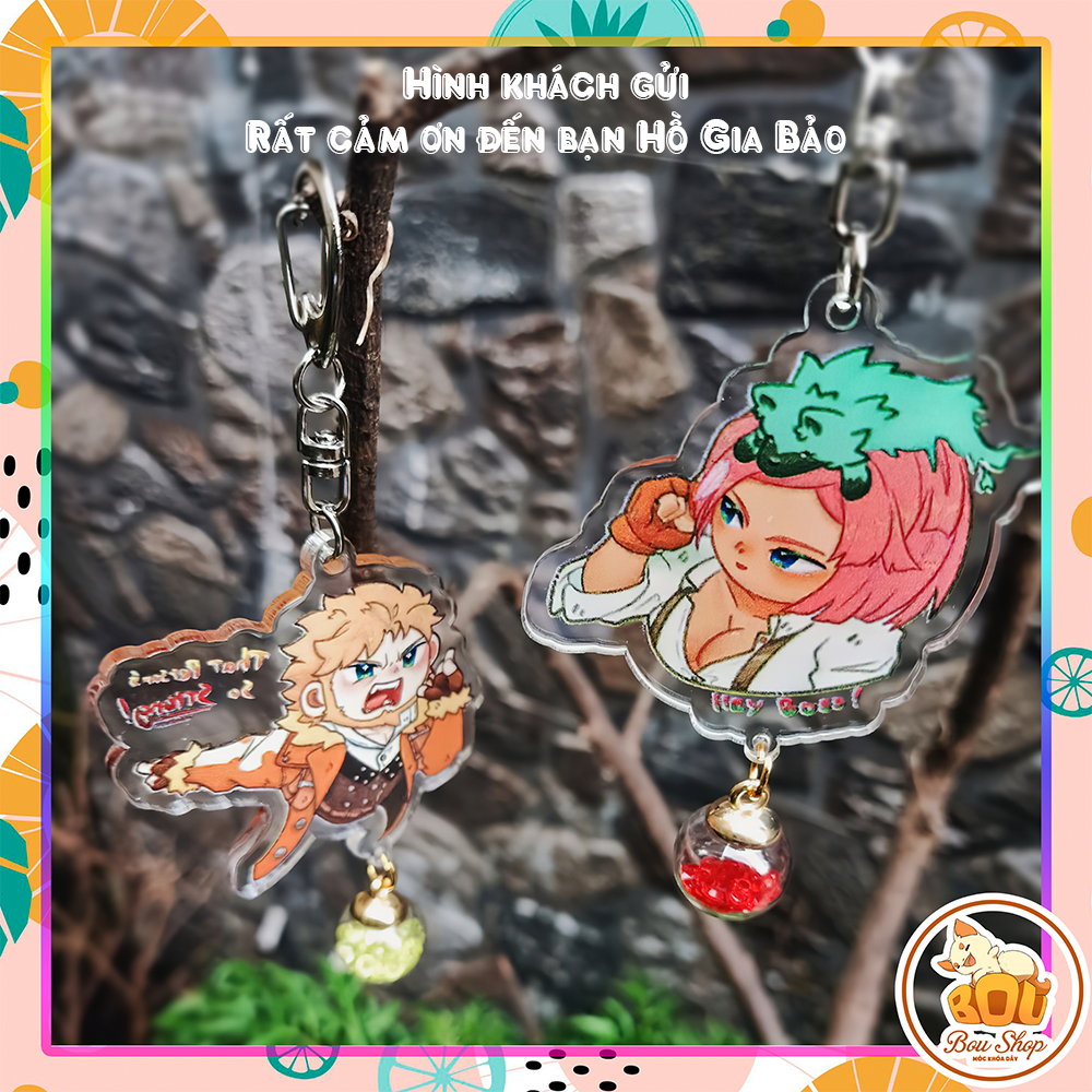 Móc khóa Mica Acrylic Anime Idol Keychain theo yêu cầu