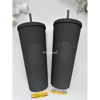 [Chính Hãng] Ly Starbucks Studded Matte Black Disney Venti 24oz bản giới hạn Us - ly gai đen mờ