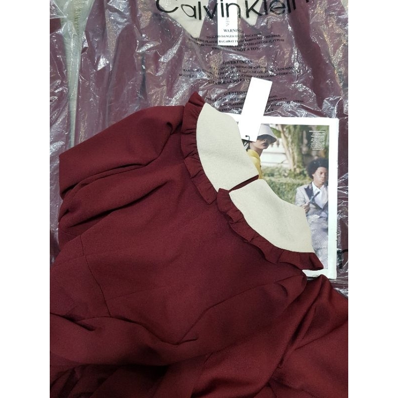 Đầm tay dài CAIVIN KLElN longsleeve midi dress