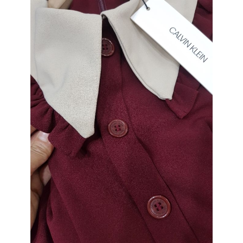 Đầm tay dài CAIVIN KLElN longsleeve midi dress