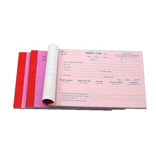 10 cuốn phiếu chi 2 liên 50 bộ 13x19 cm