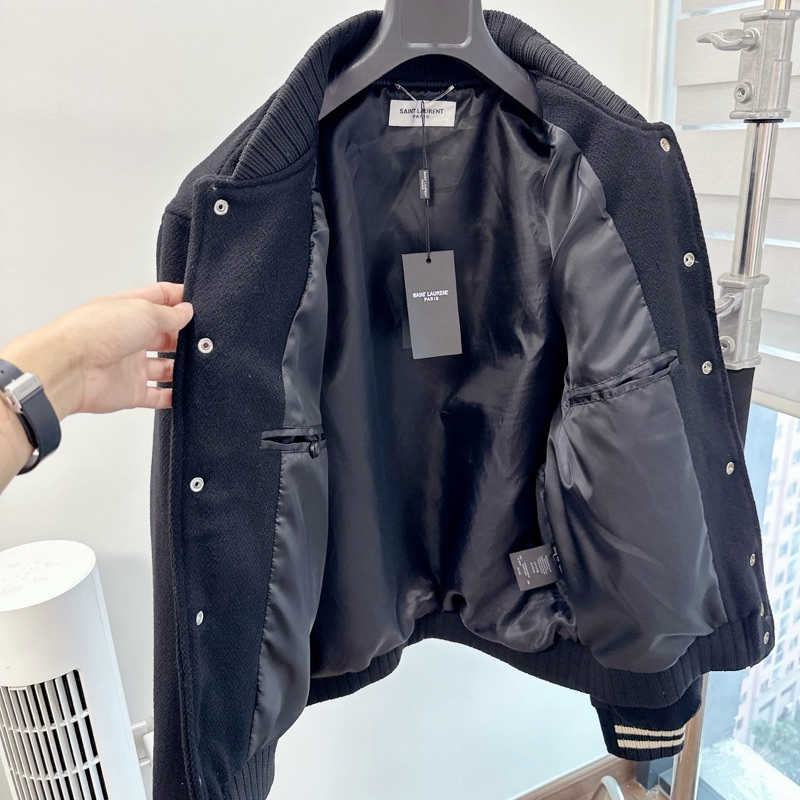 ⚡️ - Áo Khoác Bomber Teddy SLP Jacket College 2020 Cao Cấp Kèm Túi Chống Bụi, Áo Varsity Jacket SLP