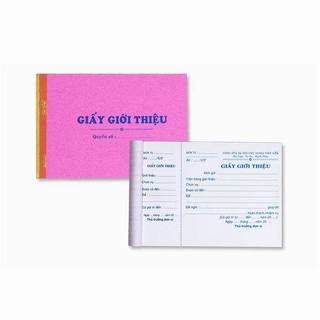 10 cuốn giấy giới thiệu 1 liên 40 tờ 13x19 cm