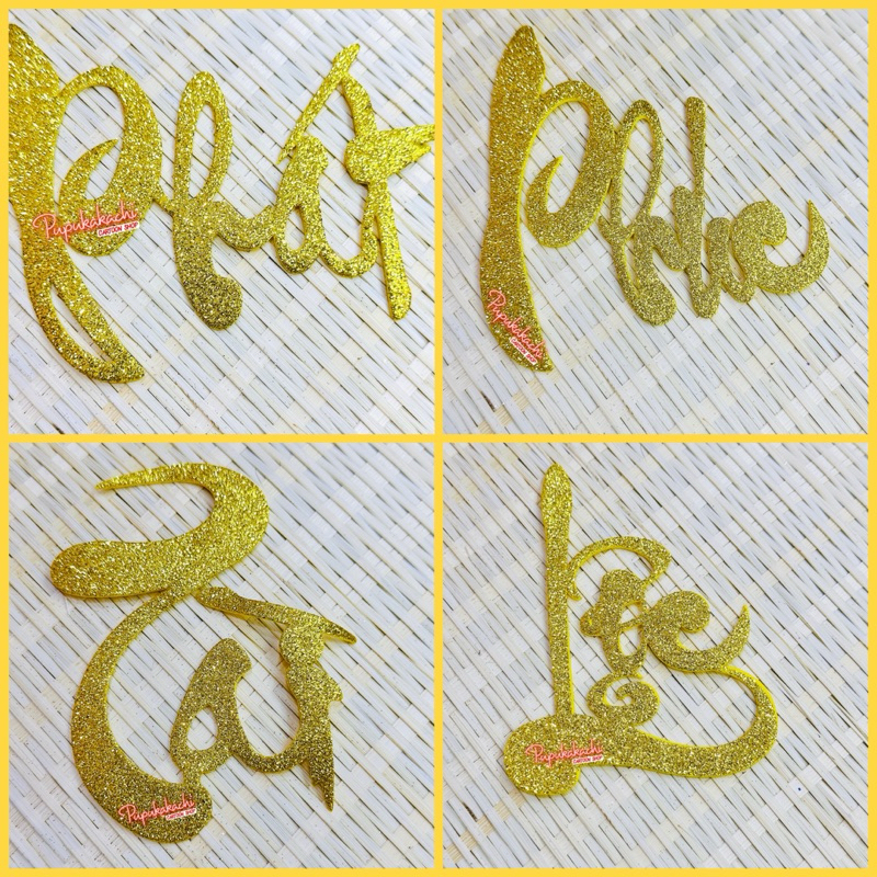 Set Chữ Thư Pháp Kim Tuyến Dán Tết PHÁT PHÚC TÀI LỘC THỌ CHÚC MỪNG AN KHANG VẠN SỰ Lấp Lánh Trang Trí Tết