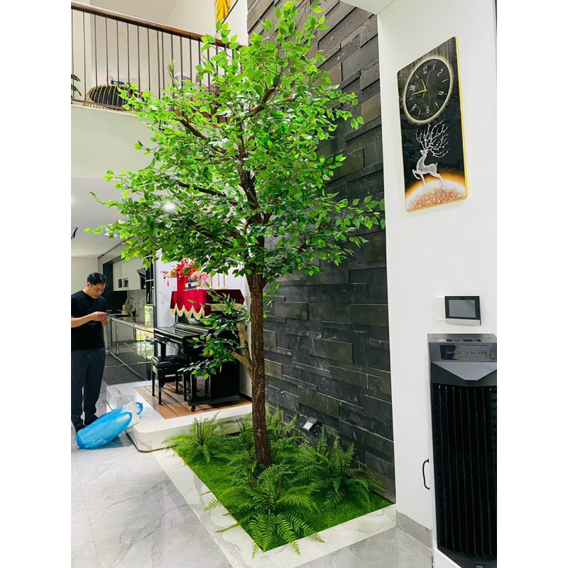 COMBO 10 CÀNH SI XANH GIẢ DÙNG LÀM CÂY GIẢ, TRANG TRÍ SỰ KIỆN , TRƯỜNG HỌC ,QUÁN CAFE..