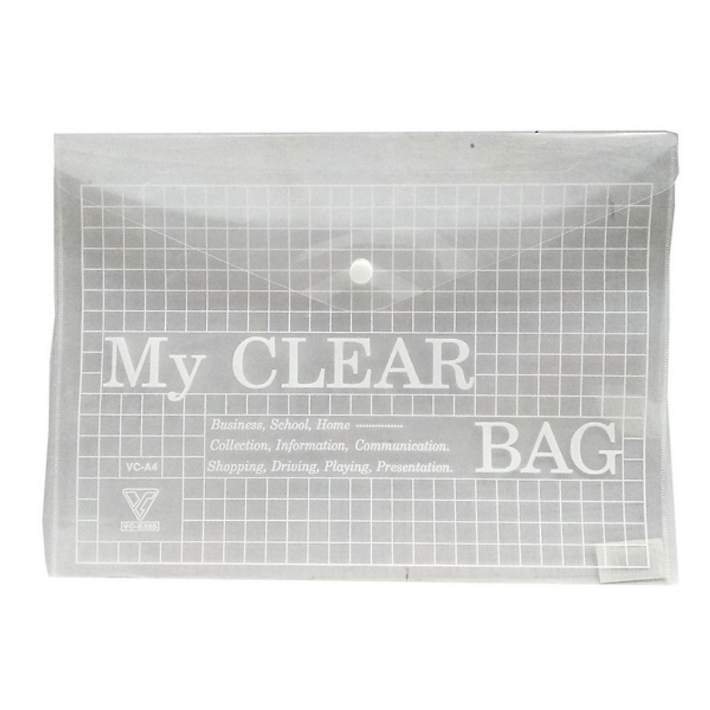[Giá Sỉ] 12 cái bìa nút My Clear A4/F4