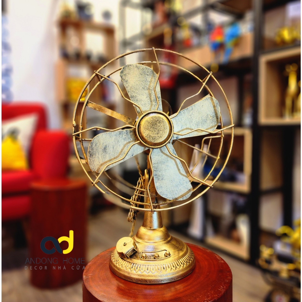 Mô hình quạt trang trí nhà, quán cafe phong cách cổ điển