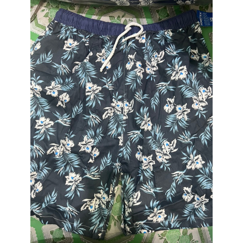 Quần short nam phối lưng thun hometex