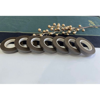 Cuộn sáp nâu làm hoa nhung quấn cành, handmade