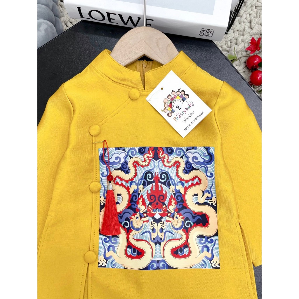 Áo dài song long bé trai