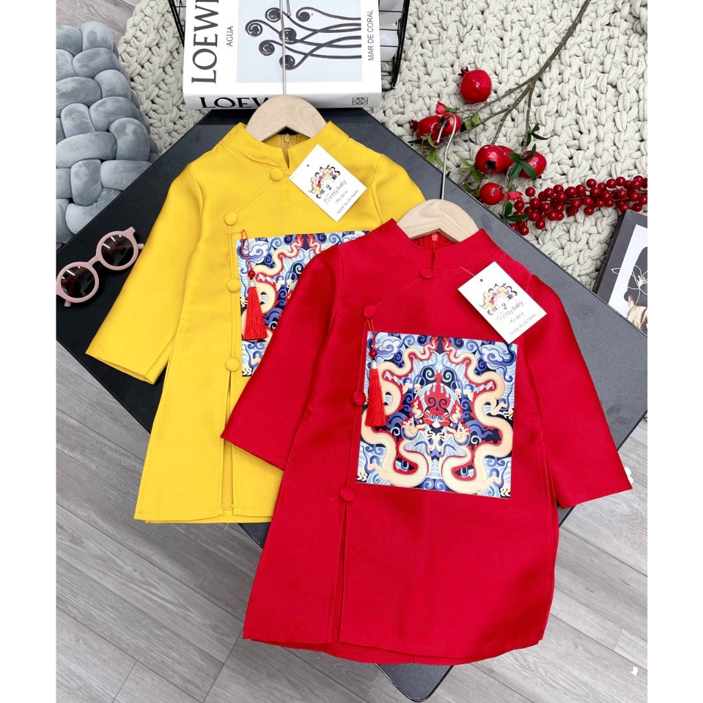 Áo dài song long bé trai