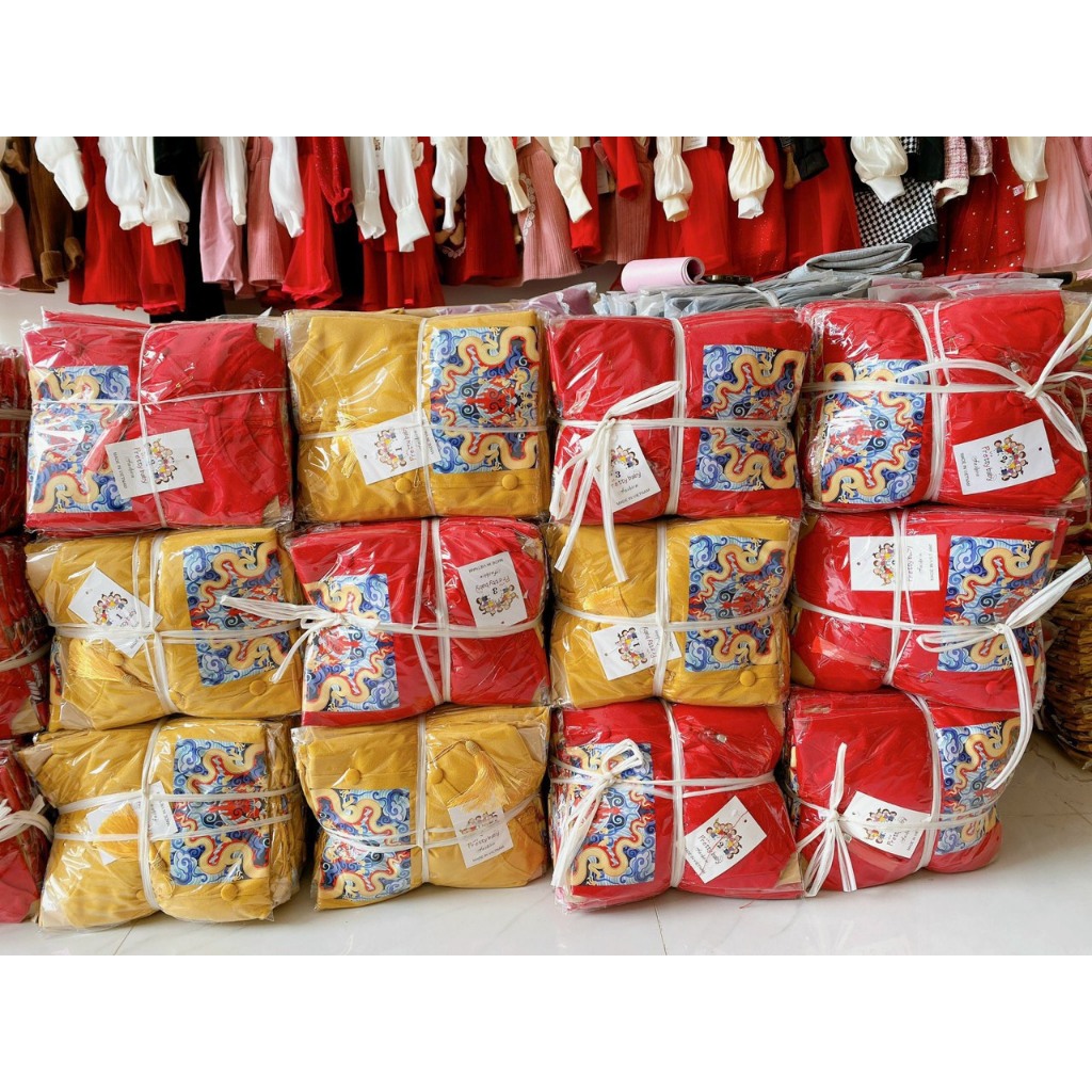 Áo dài song long bé trai