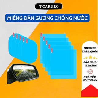 Bộ 4 Miếng Dán Chống Nước 💓𝐅𝐑𝐄𝐄 𝐒𝐇𝐈𝐏 💓 Dán Gương Và Kính Xe Ô Tô - Tăng Khả Năng Quan Sát - An Toàn Khi Lái Xe