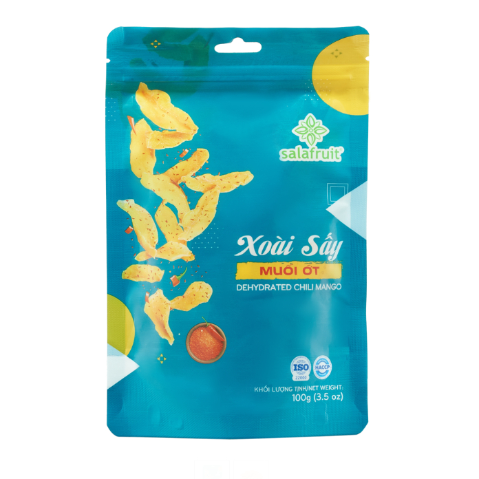 Combo 3 túi Xoài sấy muối ớt Salafruit 100g