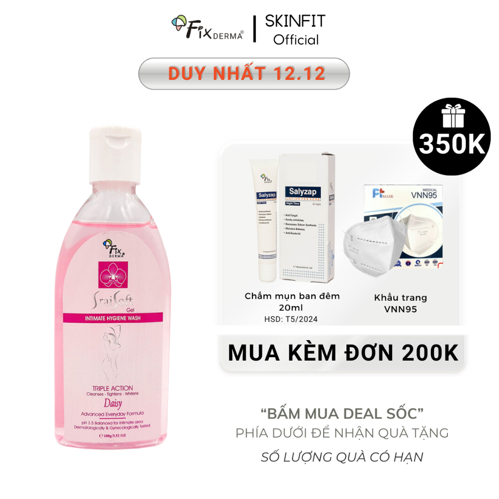 FIXDERMA - Dung dịch vệ sinh nam Srai Soft Gel – Daisy
