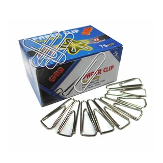 10 hộp kẹp giấy nhọn G62 (75 cái/hộp)