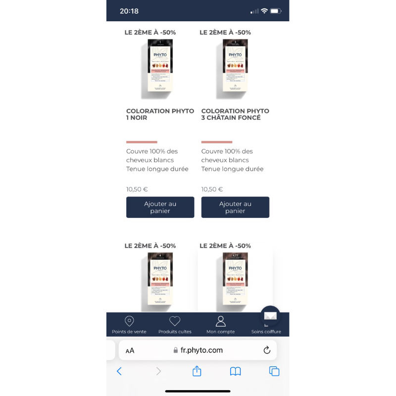 Thuốc nhuộm tóc Phyto Pháp