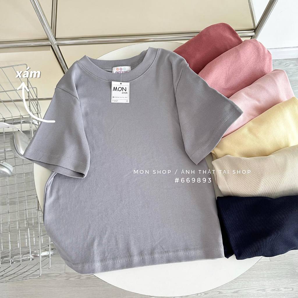 Áo babytee thun gân trơn 669893