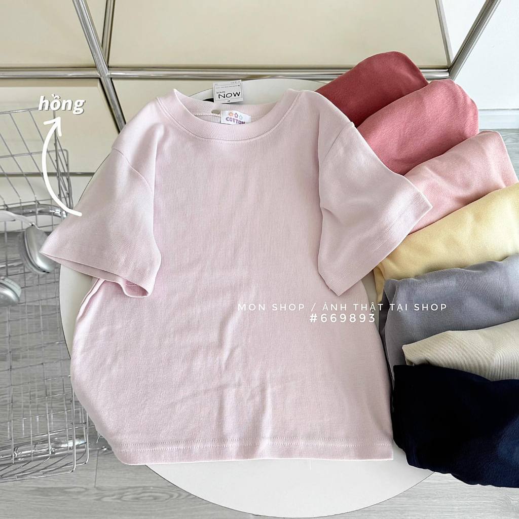 Áo babytee thun gân trơn 669893