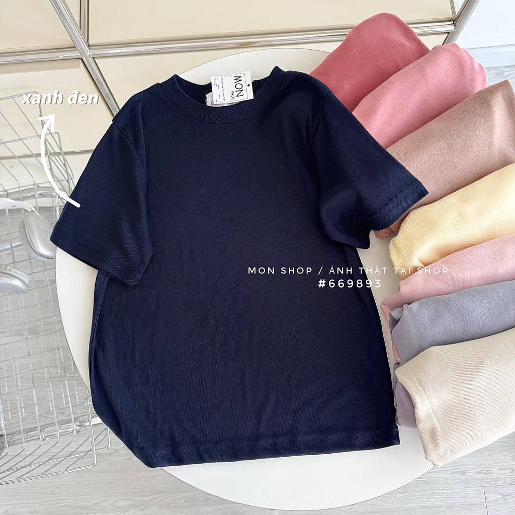 Áo babytee thun gân trơn 669893