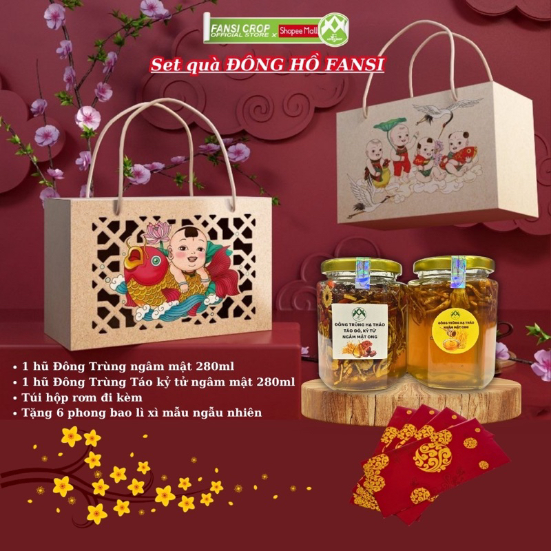 Set quà ĐÔNG HỒ FANSI, túi hộp đi kèm