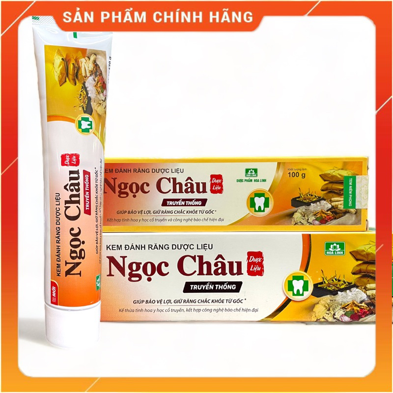 Kem Đánh Răng Ngọc Châu - Chiết Xuất Thảo Dược Ngăn Ngừa Hôi, Loét Miệng