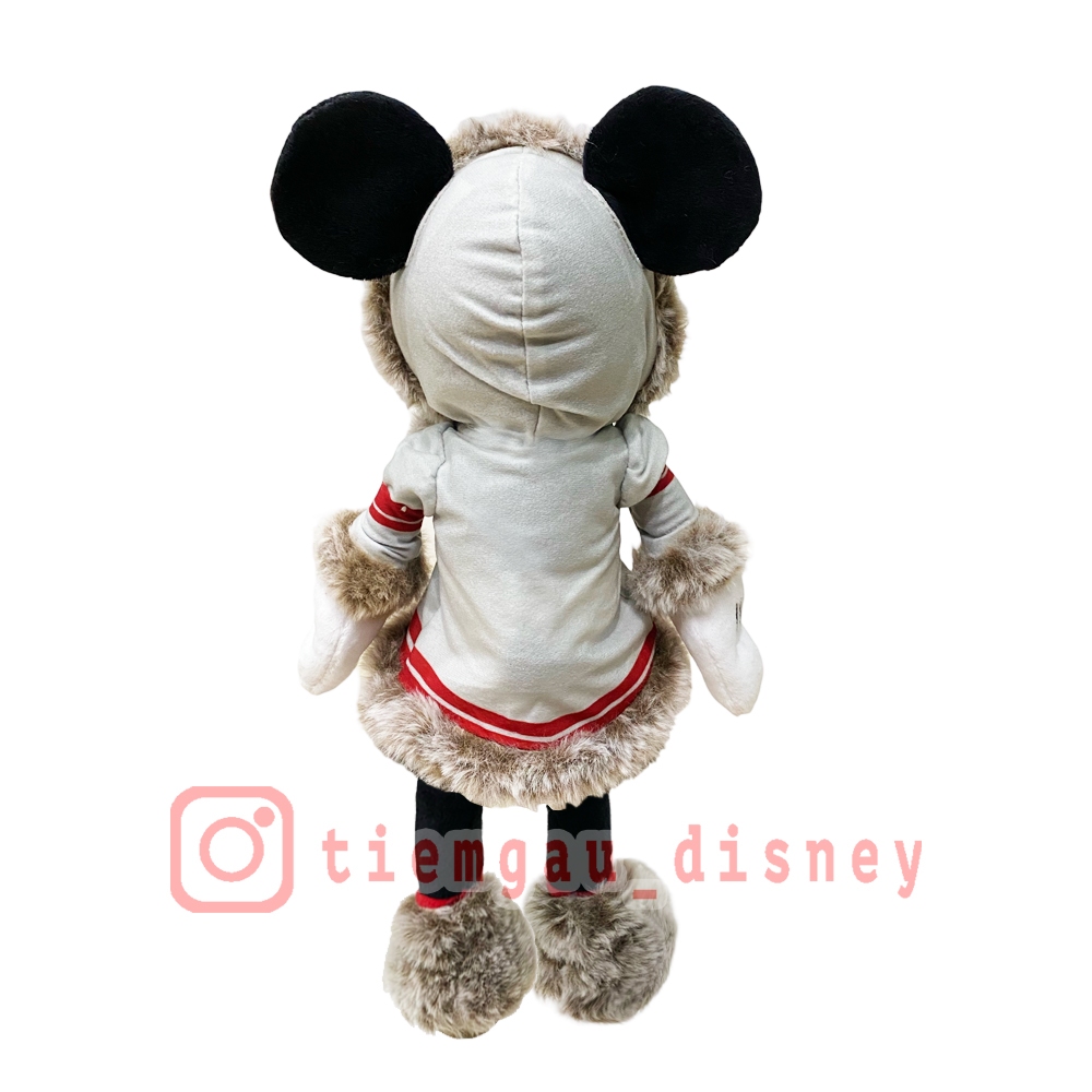 Gấu bông Minnie áo lông xám phiên bản Giáng Sinh - Noel - Merry Christmas - Chính hãng Disney