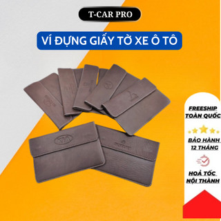 Ví Đựng Giấy Tờ Xe Ô Tô 💓𝐅𝐑𝐄𝐄 𝐒𝐇𝐈𝐏 💓 Bao Đựng Giấy Tờ Xe Ô Tô Da Cao Cấp - Chống Mất Giấy Tờ