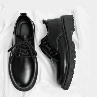 Giày đốc nam cổ cao da mềm, đế cao khâu đế thanh lịch, giày boots da nam