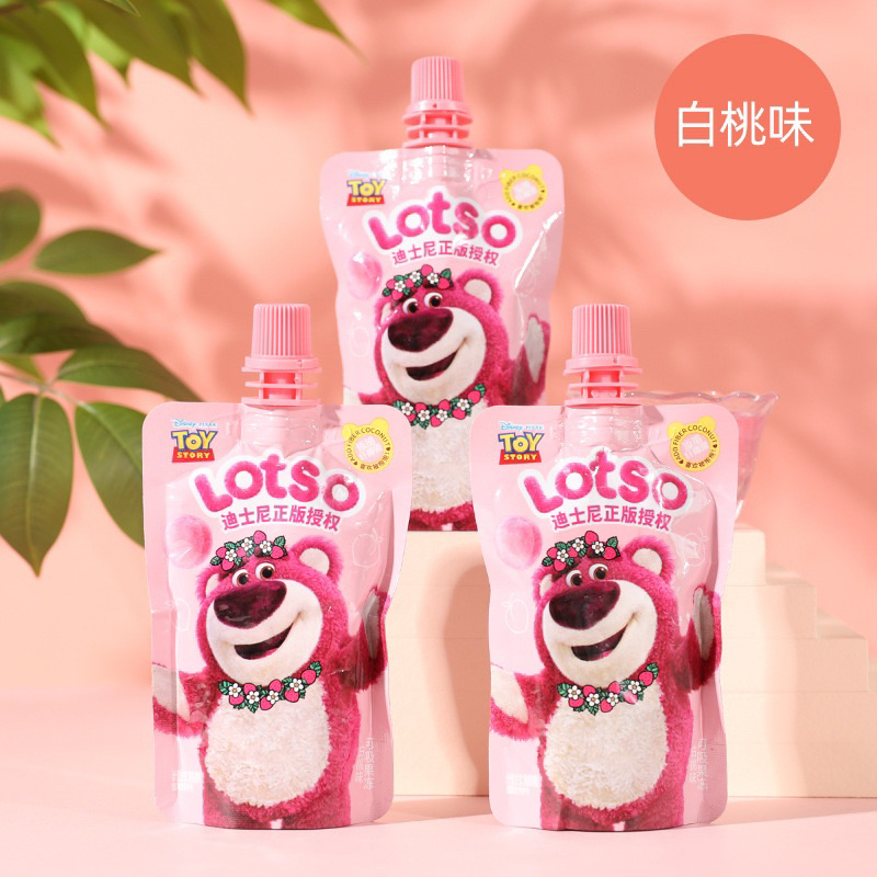 Nước Thạch Trái Cây Gấu Dâu Lotso 3 Vị Hoa Quả 63G