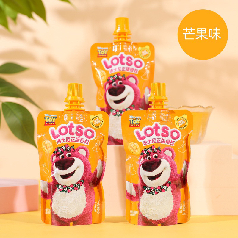 Nước Thạch Trái Cây Gấu Dâu Lotso 3 Vị Hoa Quả 63G