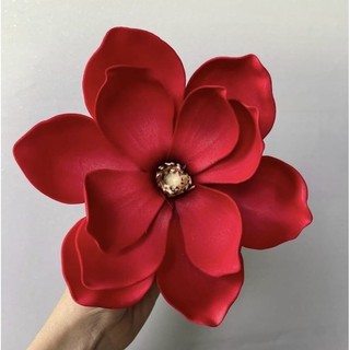(Hoa xốp) Đầu bông mộc lan trang trí đầu bông to 15cm