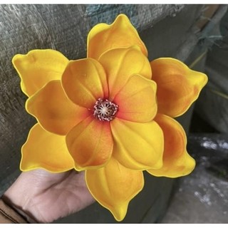 (Hoa xốp) Đầu bông mộc lan trang trí đầu bông to 15cm