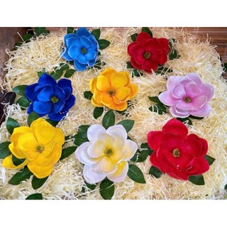 (Hoa xốp) Đầu bông mộc lan trang trí đầu bông to 15cm