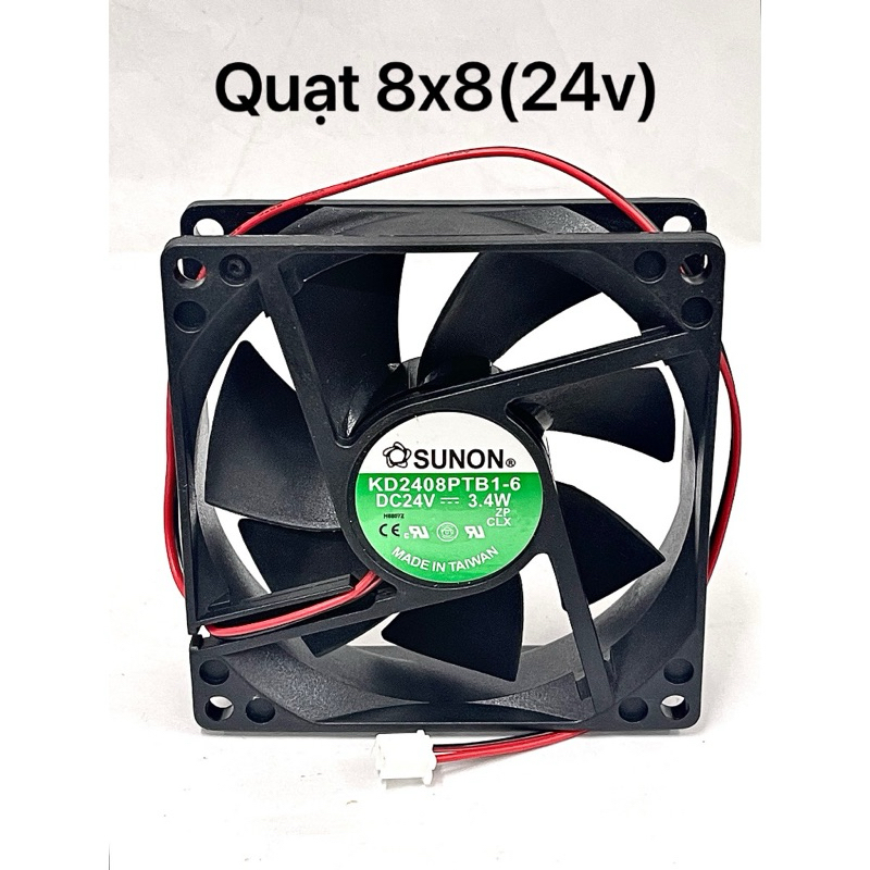 Quạt 8x8cm và 9x9cm  điện âp 24V