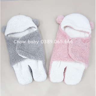 Ủ lông cừu có chân cho bé hàng cao cấp