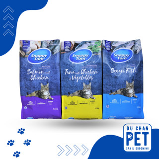 Thức ăn hạt cho mèo snappy tom mix cá sấy 1.5kg - tăng sự thèm ăn cho mèo