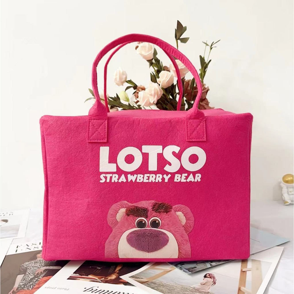 Túi HÌNH GẤU hot trend 2022 vải nỉ đi biển, đi du lịch