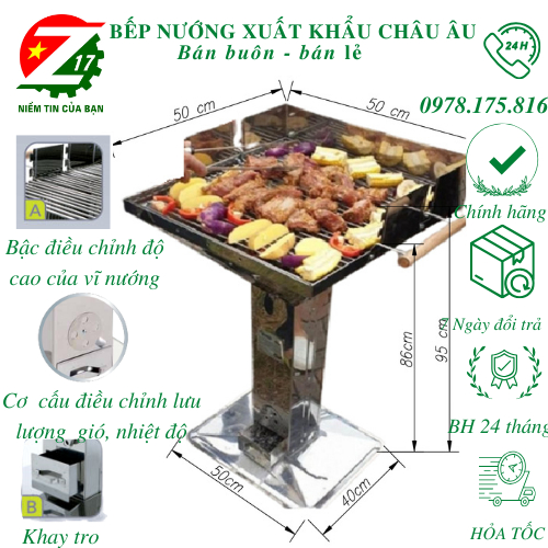 Bếp nướng than hoa CK282