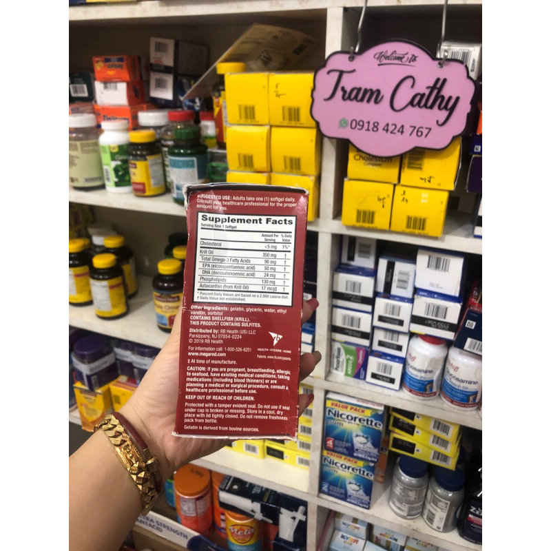 Date 7-2024 Megared omega 3 krill oil 120 viên 350 mg