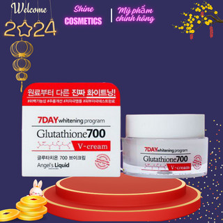 Kem dưỡng 7day glutathione 700 v-cream dưỡng trắng da, cấp ẩm, làm mờ thâm nám, giúp đều màu da 50g