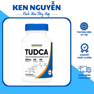 Tudca Viên Hỗ Trợ Giải Độc Gan Nutricost Tudca 250mg 60V Hỗ trợ gan, mật, tăng cường giải độc cơ thể