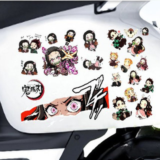 FULL SET STICKER Decal dán xe Nezuko cute , Sticker chống nước dán laptop, điện thoại, mũ bảo hiểm, vali, laptop