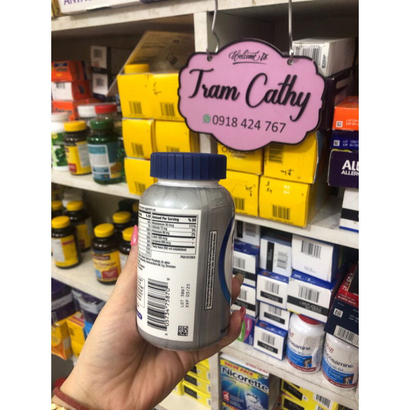 Vitamin tổng hợp dành cho nam trên 50 tuổi centrum men