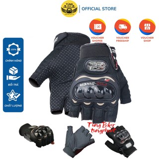 Găng Tay Xe Máy Đi Phượt ProBiker - Ngón Cụt